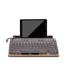 Retro Mechanical Keyboard, Punk Bluetooth Wireless  Wired, 75 Layout, LED B...