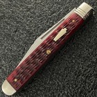 Schatt & Morgan 2007 Series XVII Red Jigged Bone Horticulturist Knife 3⅝" Queen — photo 1