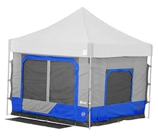  Camping Cube 6.4, Converts 10' Straight Leg Canopy into Royal Blue Cabin Tent