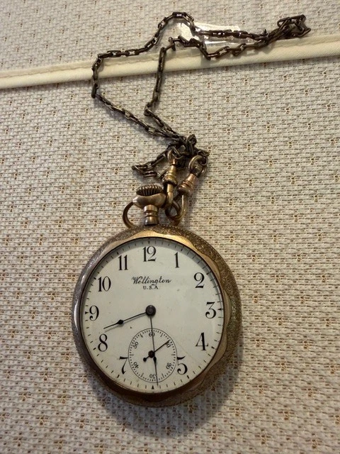 Reloj Bolsillo Años 1860 con Llavero Foto 4 de 4