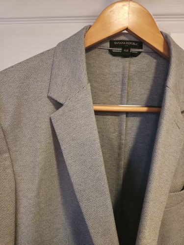 Banana Republic Men's Gray Sport Coat Blazer - Size 46R Slim Fit. FREE SHIPPING - Picture 9 of 9