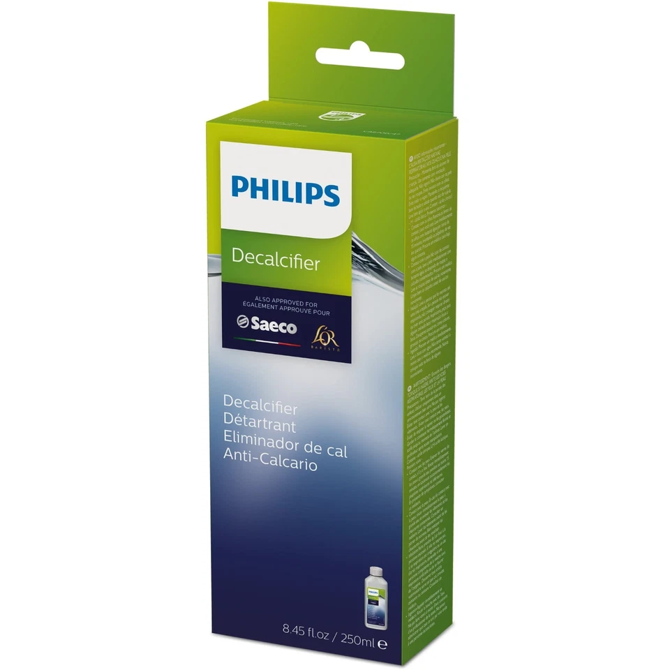 Paquete de 2 descalcificadores líquidos para cafetera universal Philips CA6700/22 Saeco Breville Foto 3 de 3