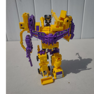 Hasbro Transformers Devastator Yellow Purple Robot Set 1992 w/ Instructions