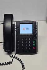 Polycom VVX 411 Gigabit PoE 12-line IP Phone - Black- No power cord
