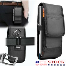 For iPhone 17 16 15 14 13 12 11 Pro Max 16E Holster Pouch Leather Belt Clip Case