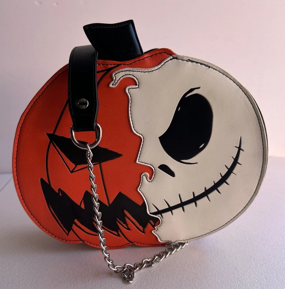 The Nightmare Before Christmas Jack Pumpkin Split Glow In The Dark 斜挎包 — 第 2/4 张图片