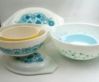 Vintage Pyrex Green Ivy Casserole Dish Casserole / Misc Dishes / Lids - Lot of 6