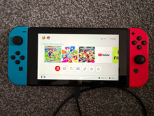 Nintendo Switch Console 32GB 1080p with Red/Blue Joy-Con, Dock & Charger