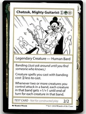 Chatzuk, Mighty Guitarist (NM) MB2 Playtest MB2PC Magic MTG