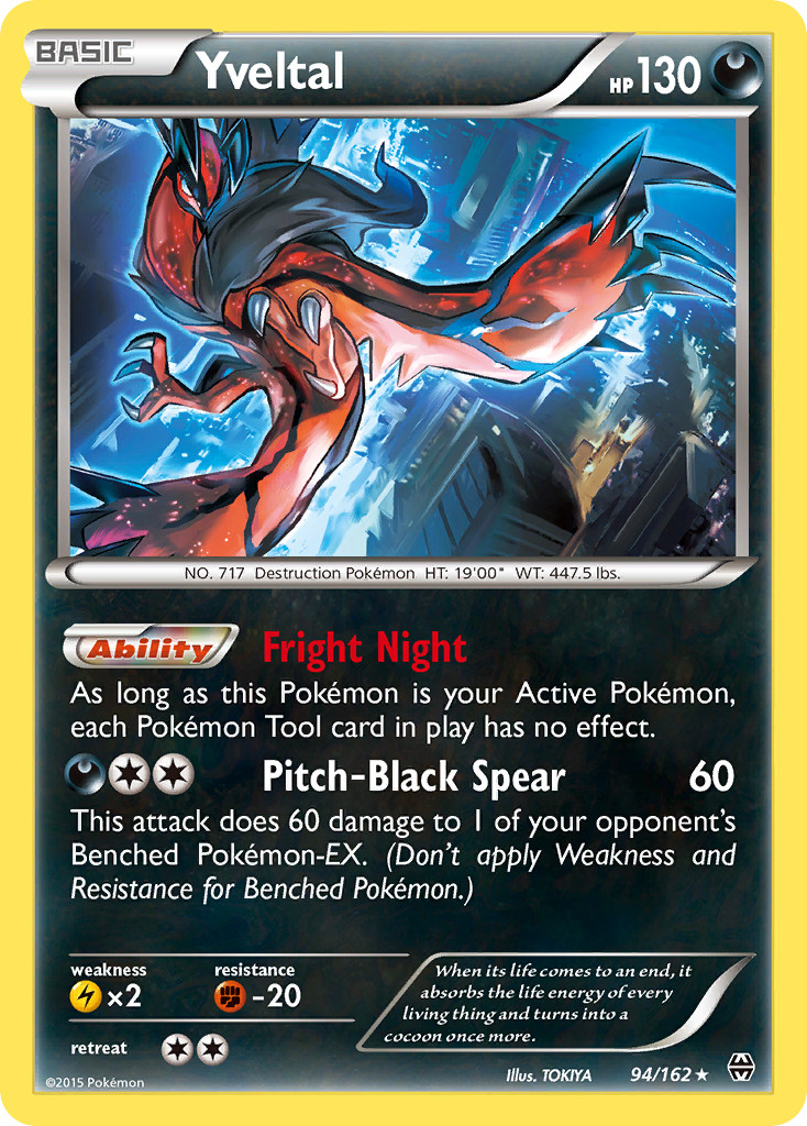 Yveltal 94/162 BREAKthrough Pokemon Card NM Holo