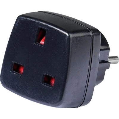 TECCUS GB Buchse Reisestecker Schwarz