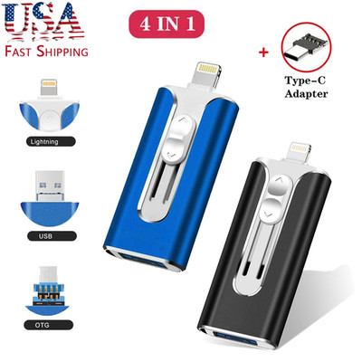 TypeC OTG USB3.0 Flash Drive 2TB Photo Stick IOS Memory Stick For iPhone iPad PC