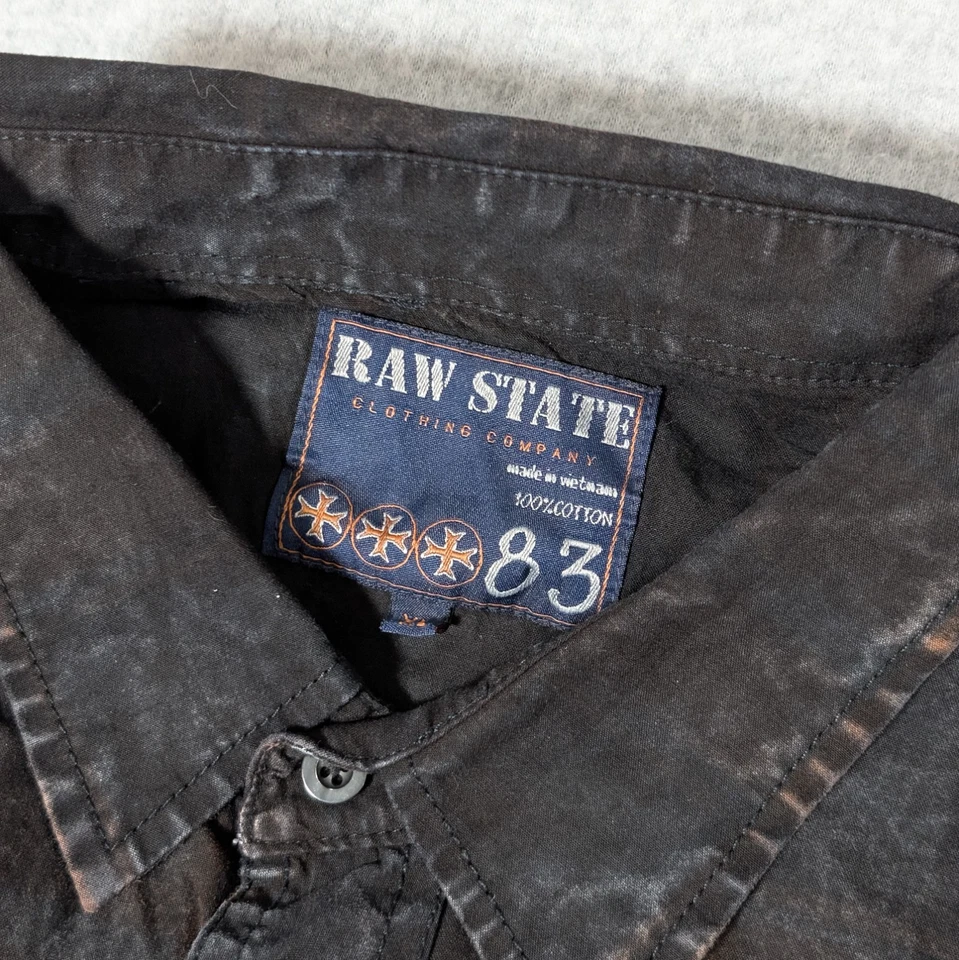 Raw State Button Up Long Sleeve Mens XL Heritage Series Plaid - Image 4 of 4