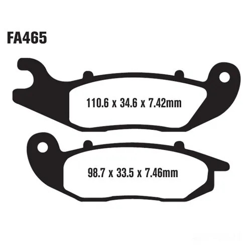 Bremsbelag BremsbeläGe EBC FA465TT Vorne FüR Gas Gas EC 250 F 4T Cami 2014-2016-image