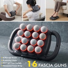 16-Head Fascia Gun Body Massage Back and Waist High-Frequency Vibration Massager