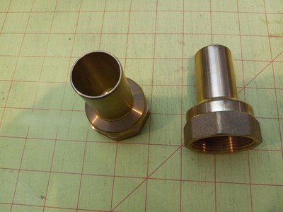 1 in NPT x 1-14 in FIP FTG x F Thread brass Fitting Female Adapter