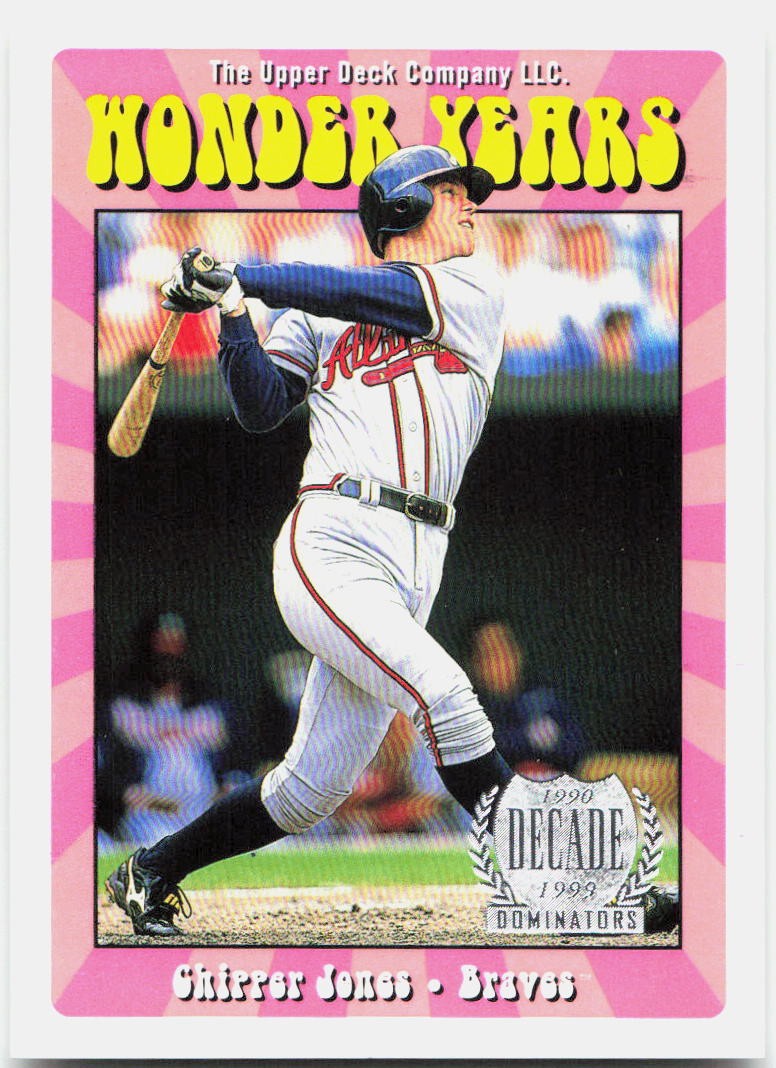 1999 Upper Deck #WY15 Chipper Jones Wonder Years Double #/2000