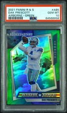 Dak Prescott 2021 Panini Rookies & Stars Airborne Green #5/5 PSA 10 #AB-5 POP 1