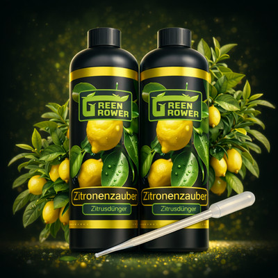 Green Grower  Zitronenzauber -2 Flaschen PREMIUM Zitronen Zitrusdünger Kumquat