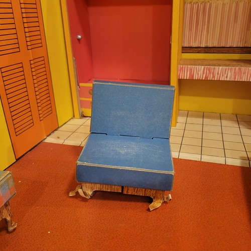 Barbie Dream House 1962 modelo de stock #816 con accesorios de muebles vintage Mattel - Imagen 17 de 22