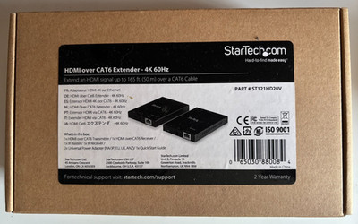 Startech HDMI Over Cat6 Extender Kit bis zu 4K 60Hz 50M ST121HD20V