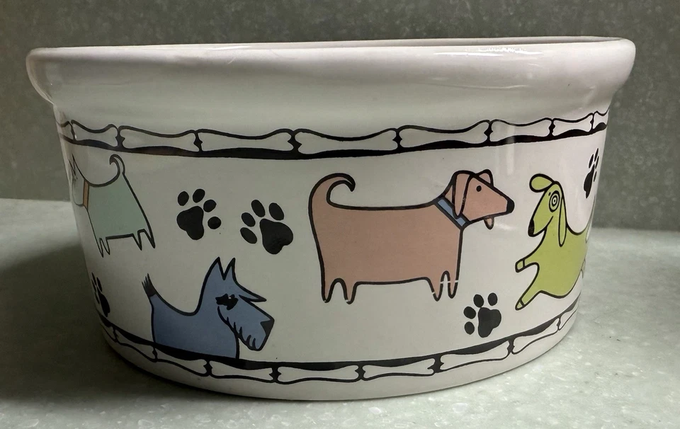 Безопасная для посудомоечной машины миска для собак Funny Dog by Bowl керамика 6 дюймов x 3 дюйма - Изображение 3 из 4