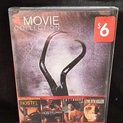 Lionsgate 4 Movie Collection (DVD, Horror, Hostel, Tattooist, BTK Killer, 2008)