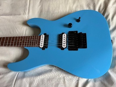 Dean MD 24 Electric Guitar Floyd Rose Roasted Maple Gig Bag - Vintage Blue