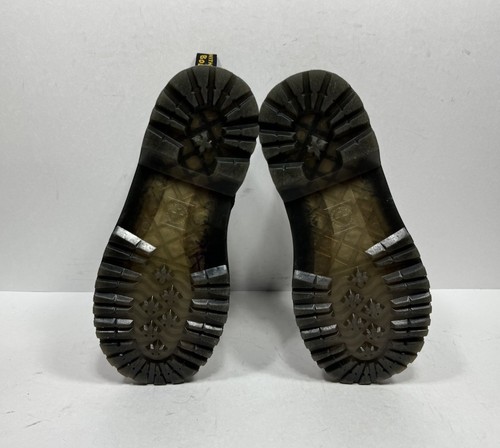 Dr. Martens Serena 1460 J Size 3 Black Leather Fur Lined Doc Boots Lace Up - Picture 6 of 8