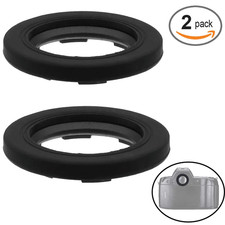 2pcs Glass DK-17 Silicone Eyecup Eyepiece with Glass for Nikon D850 D700 Camera