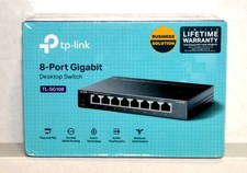 TP-LINK 8 Port Gigabit Desktop Switch   TL-SG108 - New/Sealed