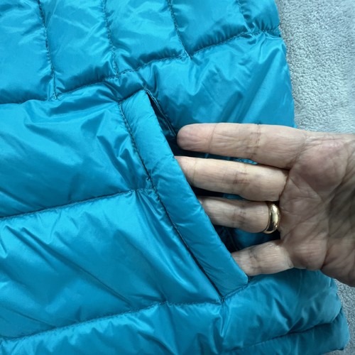Be Inspired Down Packable Vest Womens Medium Teal Blue Lightweight Puffer Jacket - Picture 8 of 10