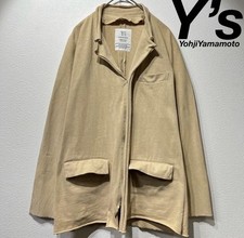 Y's Yohji Yamamoto Raw Edge Jersey Jacket, Cotton, Size 3