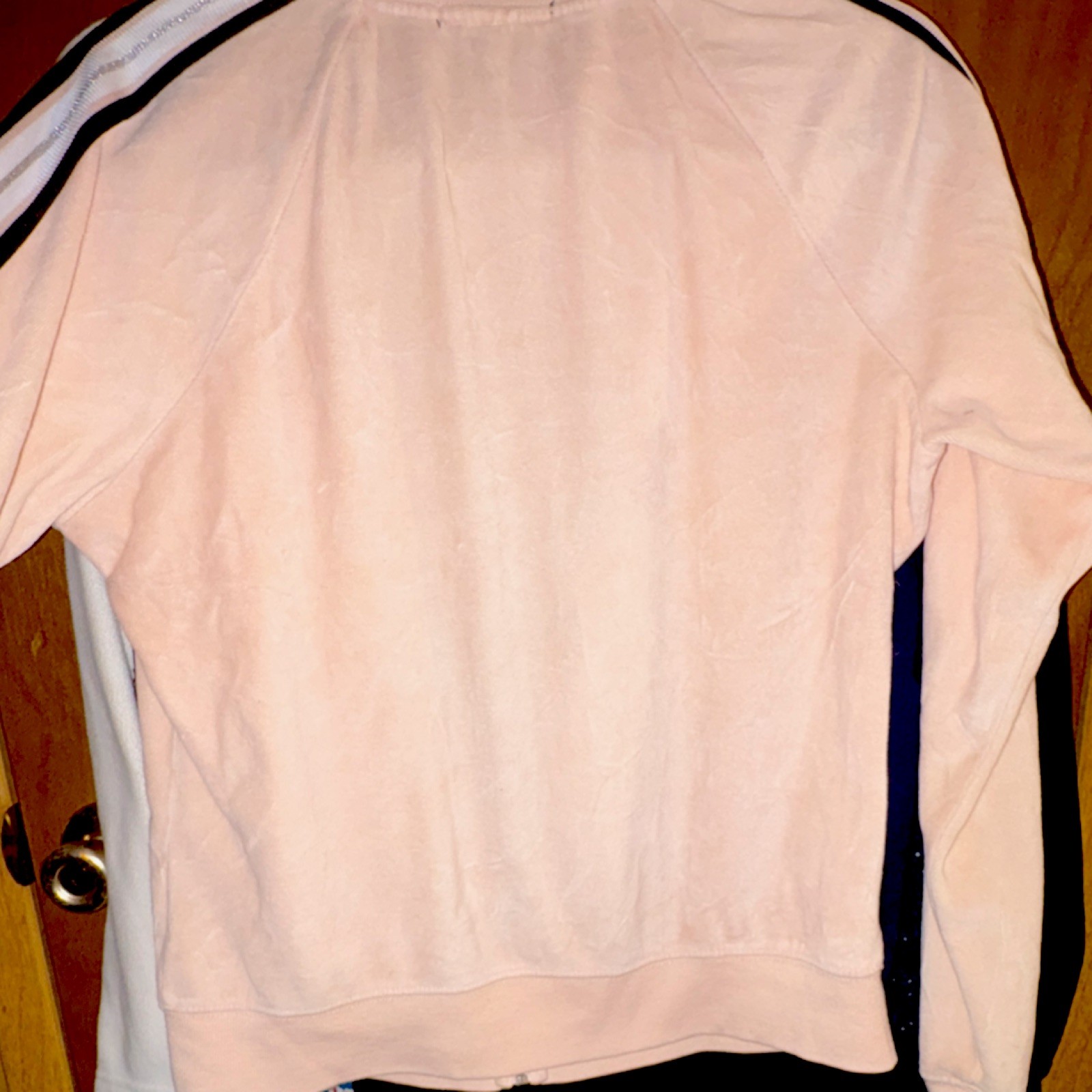 bebe Light Pink Zip Basic Jacket M Embroidered St… - image 12