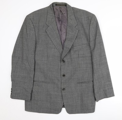 Graue Anzugjacke Herren UK Größe 40 Marks and Spencer Regular