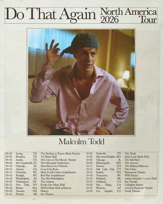 Malcolm Todd Do That Again North America 2026 Tour Poster