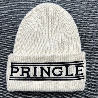 Pringle of Scotland H&M Black Beanie Mütze One Size weiß weiß Bündchen
