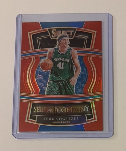 2021-22 Panini Select Dirk Nowitzki Select Company BLUE RED Prizm #11 Dallas Mav
