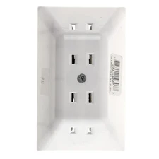 PASS & SEYMOUR LEGRAND 224-PAW FOUR OUTLET WALL MOUNT MULTI-OUTLET, PLUGSTRIP