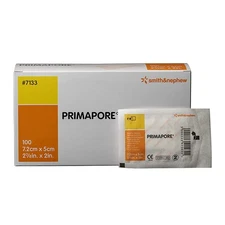 Smith & Nephew Primapore White Polyester Adhesive Dressing 2 x 3" 100 per Box