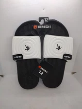 Men’s Athletic Adjustable Swirl Slide Sandals. Size 12 Basketball Man AND1 New