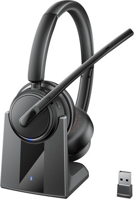 Genuine Mopchnic Wireless Headset with Noise Cancelling Microphone, On-Ear W/BT