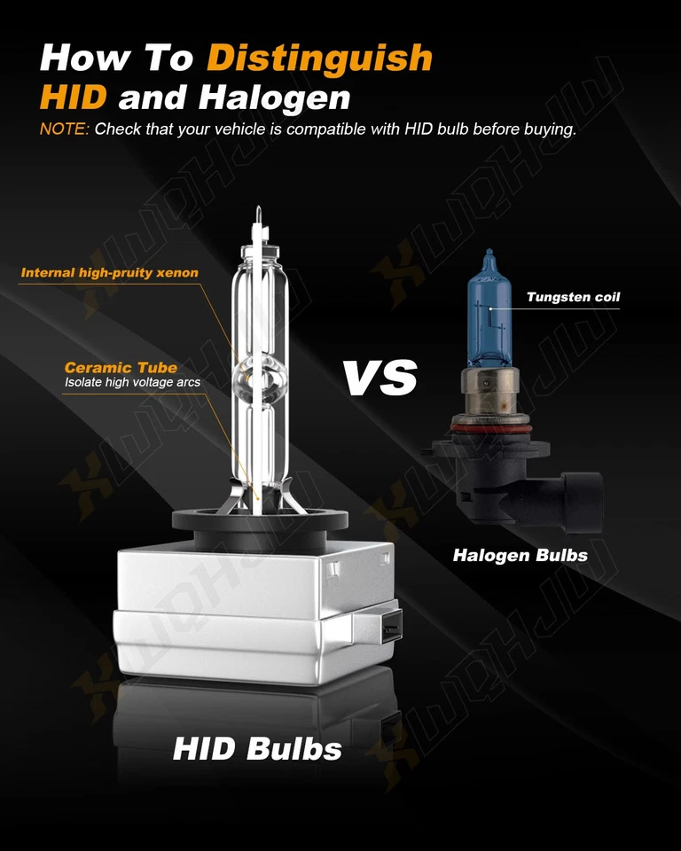 2x D1S D2S 35W HID Xenon Headlight  Replacement Bulb 6000K 8000K 10000K Light - Image 3 of 4