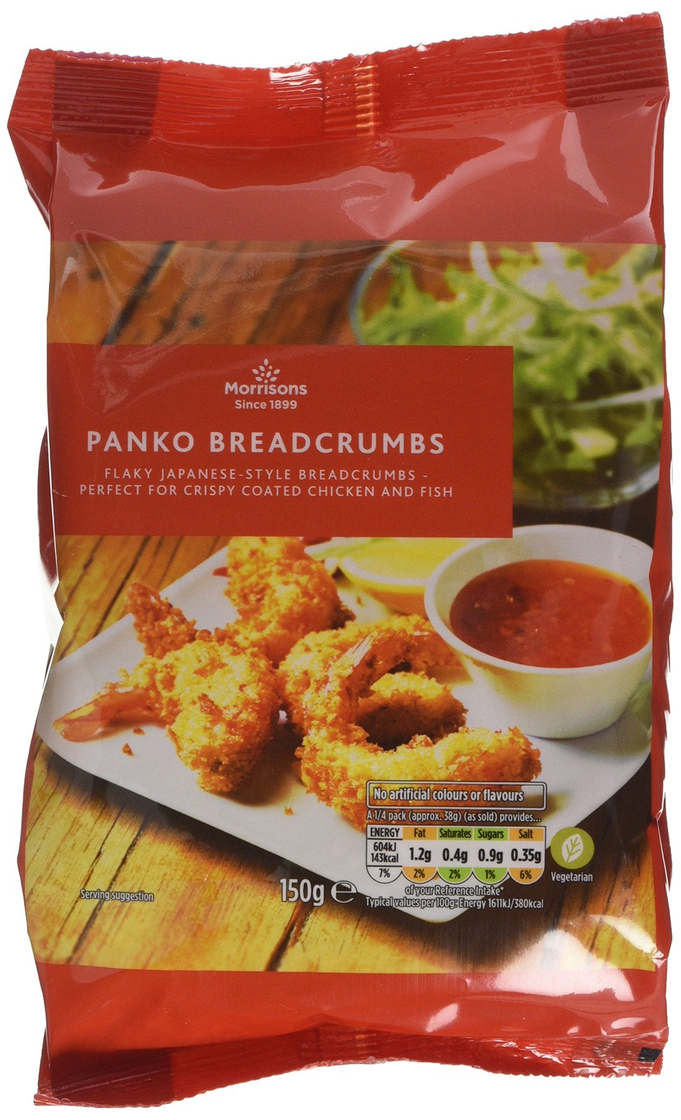 Morrisons Panko Breadcrumbs, 150 g, Pack of 5 (Package may 150 g (Pack 5)