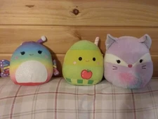 Squishmallows Assorted 3 Missing Tags But Are Original  7"x 8"