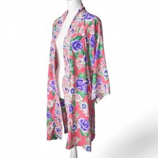 Vintage Victoria  s Secret Floral Kimono Robe One Size