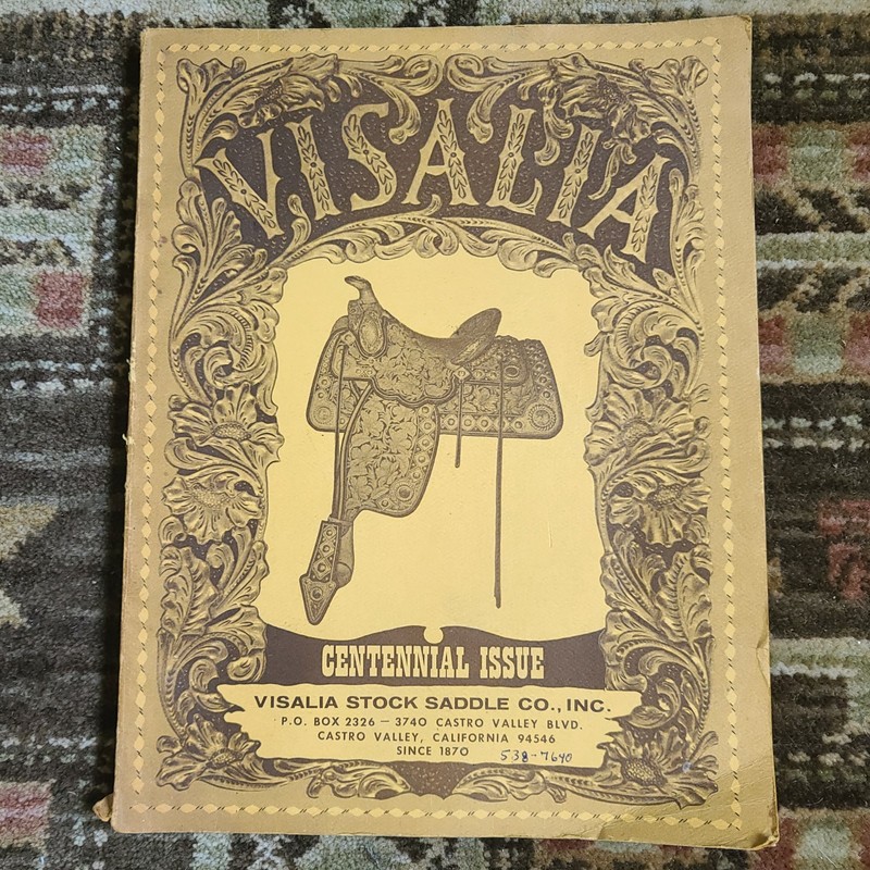 Vintage Visalia Saddle Co. April 1970 CENTENNIAL Issue Catalog & Price List