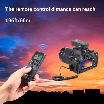 AODELAN WTR-2 Wireless Timer Lapse Intervalometer Remote Control Shutter Release