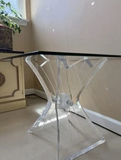 Lucite Bow Tie Table Rare Contemporary Mid Century Modern