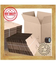 Shipping Boxes,100 Pack Corrugated Cardboard Box